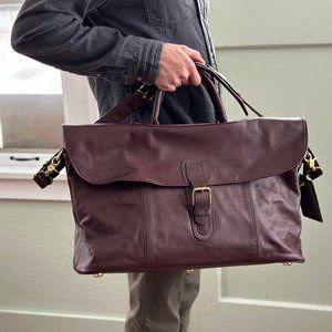 LIKE NEW Vintage 1995 Coach Authentic Tan Leather Unisex Travel Bag